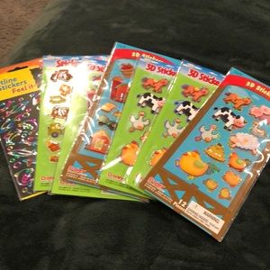 3D and Neon Stickers Bundle, Brand New!!